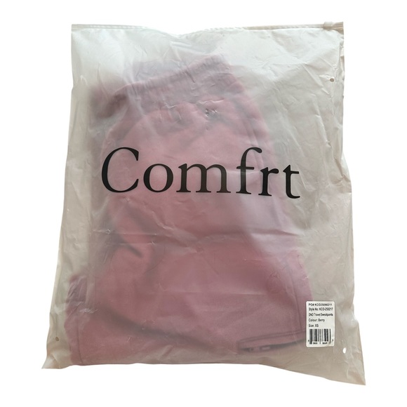Comfrt *NEW* Travel Sweatpants Berry Size XS - Picture 6 of 6